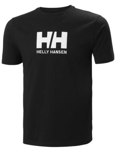 Hh Logo T-Shirt Sport T-shirts Short-sleeved Black Helly Hansen