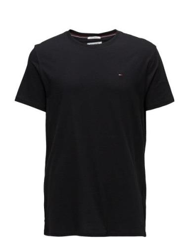 Tjm Xslim Jersey Tee Tops T-shirts Short-sleeved Black Tommy Jeans