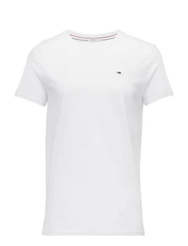 Tjm Xslim Jersey Tee Tops T-shirts Short-sleeved White Tommy Jeans