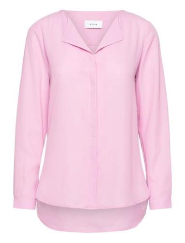 Vila Vilucy L/S Shirt - Noos Rosa