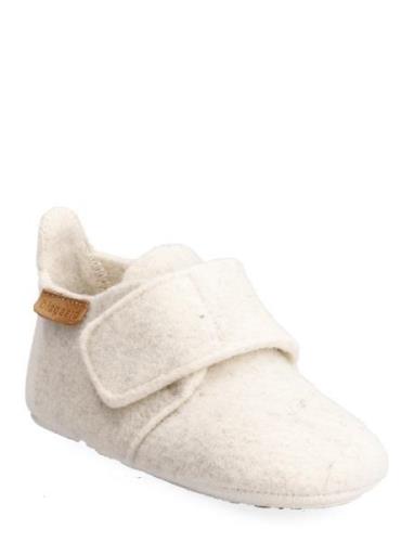 Bisgaard Baby Wool Slippers Inneskor Cream Bisgaard