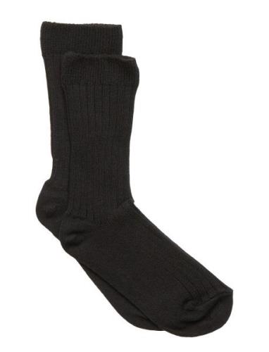 Sock - Rib Sockor Strumpor Black Melton