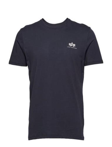 Basic T Small Logo Designers T-shirts Short-sleeved Navy Alpha Industr...