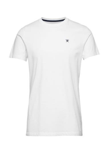 Ss Logo Tee Tops T-shirts Short-sleeved White Hackett London