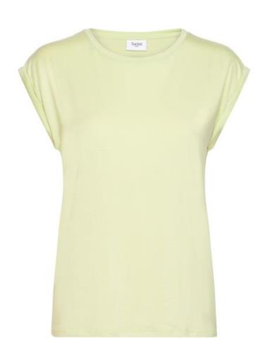 U1520, Adeliasz T-Shirt Tops T-shirts & Tops Short-sleeved Yellow Sain...
