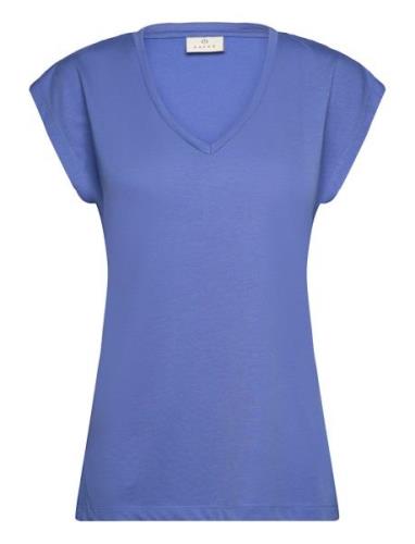 Kalise T-Shirt Tops T-shirts & Tops Short-sleeved Blue Kaffe