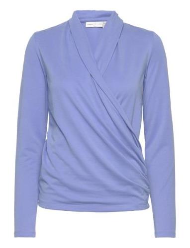 InWear Alanoiw Wrap Blouse Blå