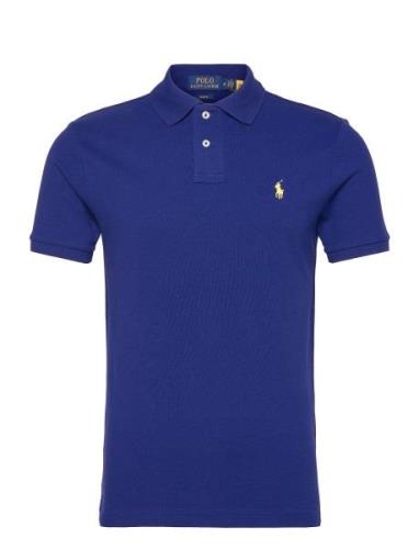 Polo Ralph Lauren Slim Fit Mesh Polo Shirt Blå