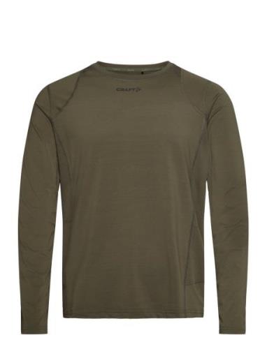 Adv Essence Ls Tee M Sport T-shirts Long-sleeved Khaki Green Craft