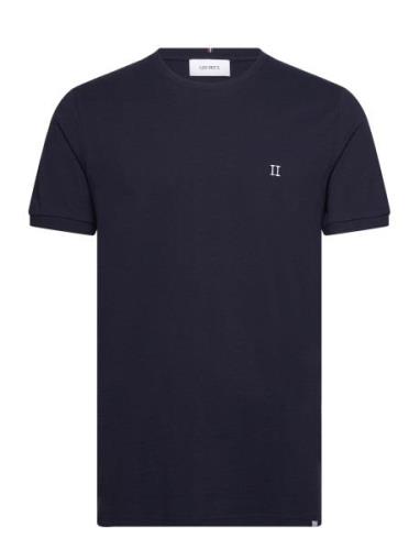 Piqué T-Shirt Tops T-shirts Short-sleeved Navy Les Deux