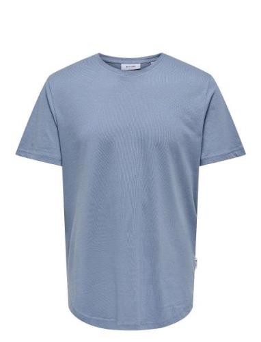 Onsmatt Longy Ss Tee Noos Tops T-shirts Short-sleeved Grey ONLY & SONS