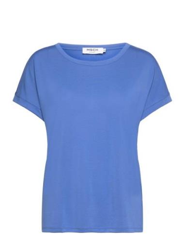 Fenya Modal Tee Tops T-shirts & Tops Short-sleeved Blue MSCH Copenhage...