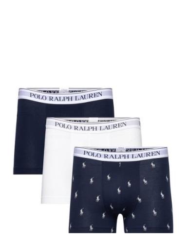Classic Stretch-Cotton Trunk 3-Pack Boxerkalsonger Navy Polo Ralph Lau...