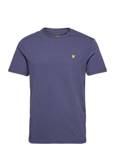 Plain T-Shirt Tops T-shirts Short-sleeved Navy Lyle & Scott