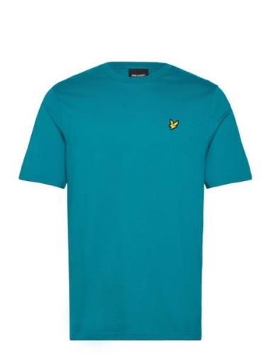 Plain T-Shirt Tops T-shirts Short-sleeved Blue Lyle & Scott