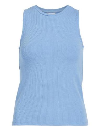 Objjamie S/L Tank Top Noos Tops T-shirts & Tops Sleeveless Blue Object