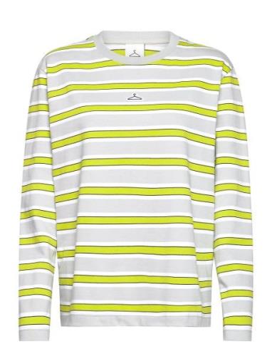 Hanger Striped Longsleeve Tops T-shirts & Tops Long-sleeved Green Hang...