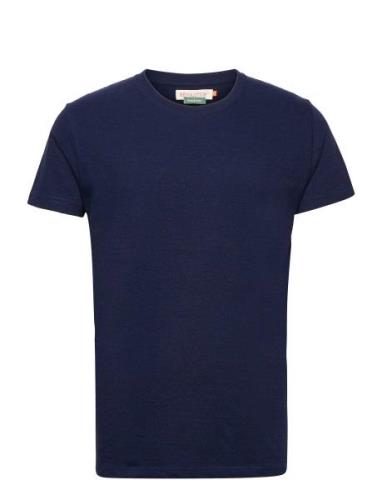 Revolution Regular Fit Round Neck T-Shirt Blå