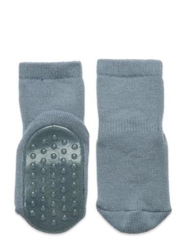 Cotton Socks - Anti-Slip Strumpor Non-slip Blue Mp Denmark