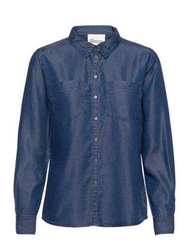15 The Denim Shirt Tops Shirts Long-sleeved Blue My Essential Wardrobe
