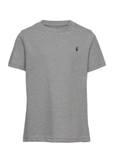 Ralph Lauren Kids Cotton Jersey Crewneck Tee Grå