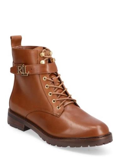 Lauren Ralph Lauren Eldridge Burnished Leather Boot Brun