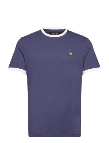 Ringer T-Shirt Tops T-shirts Short-sleeved Blue Lyle & Scott
