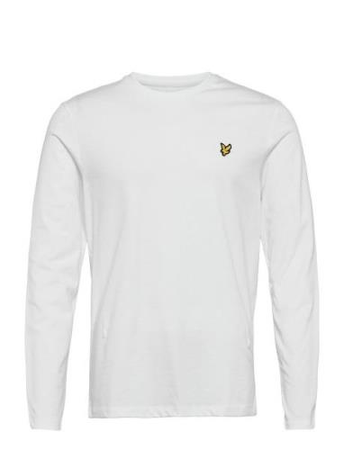 Plain L/S T-Shirt Tops T-shirts Long-sleeved White Lyle & Scott