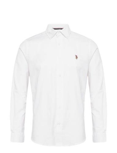 Uspa Shirt Flex Calvert Men Tops Shirts Casual White U.S. Polo Assn.