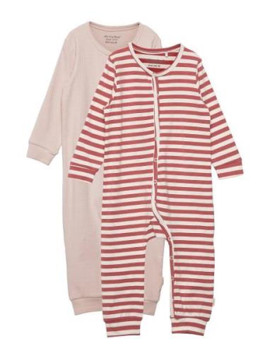 Jumpsuit Ls Långärmad Bodysuit Multi/patterned Minymo