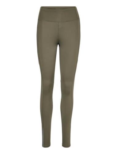 Ua Launch Tights Sport Running-training Tights Green Under Armour
