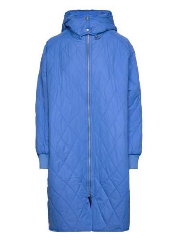 Ektraiw Hood Coat Kviltad Jacka Blue InWear