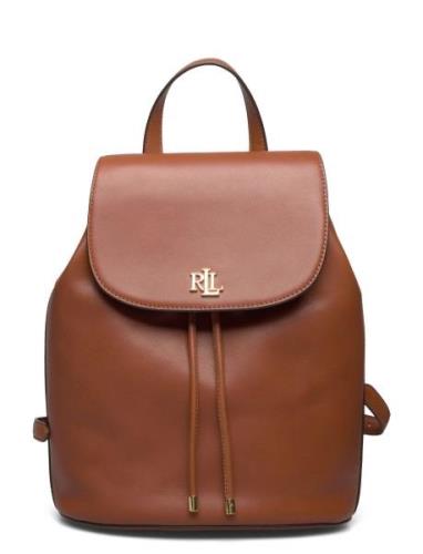 Lauren Ralph Lauren Leather Medium Winny Backpack Brun