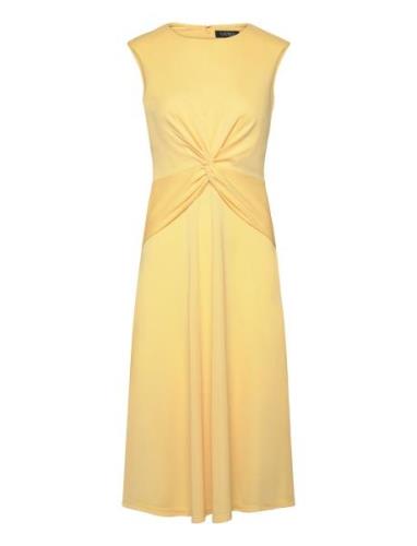 Lauren Ralph Lauren Twist-Front Jersey Dress Gul