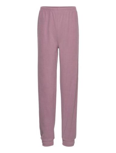 Fleece Pants Bottoms Sweatpants Purple CeLaVi