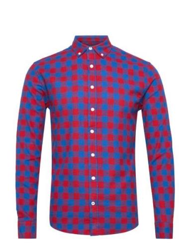 Dpnew Check Shirt Tops Shirts Casual Multi/patterned Denim Project