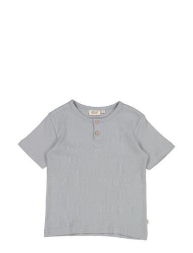 T-Shirt Lumi Tops T-shirts Short-sleeved Blue Wheat