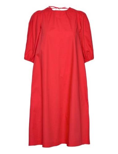 Tajrasz Dress Knälång Klänning Red Saint Tropez