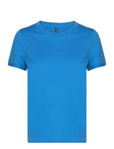 Vmpaula S/S T-Shirt Ga Noos Tops T-shirts & Tops Short-sleeved Blue Ve...