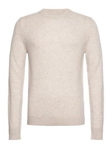 Jack & J S Jprcclambswool Knit Crew Neck Ln Kräm