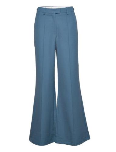 Barbro Wide Leg Bottoms Trousers Flared Blue Fall Winter Spring Summer