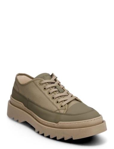 Kamiki Low Textile S Låga Sneakers Khaki Green Sneaky Steve