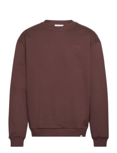French Sweatshirt Tops Sweat-shirts & Hoodies Hoodies Brown Les Deux