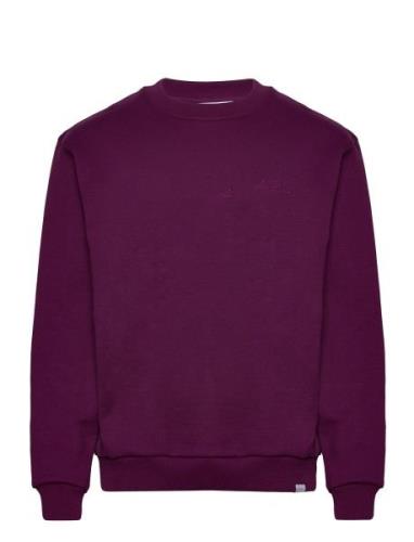 French Sweatshirt Tops Sweat-shirts & Hoodies Hoodies Purple Les Deux