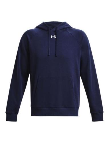 Ua Rival Fleece Hoodie Sport Sweat-shirts & Hoodies Hoodies Navy Under...