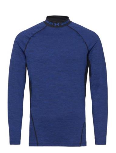 Ua Coldgear® Twist Mock Sport T-shirts Long-sleeved Blue Under Armour