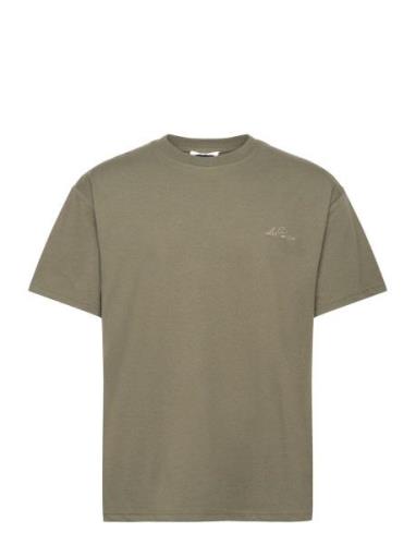 Les Deux Crew T-Shirt Khaki Green