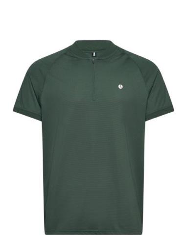 Ace Performance Zip Polo Sport T-shirts Short-sleeved Green Björn Borg