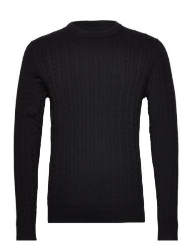 Jack & J S Jjcarlson Knit Crew Neck Svart