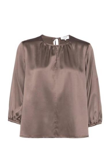 Rosemunde Silk Blouse Brun